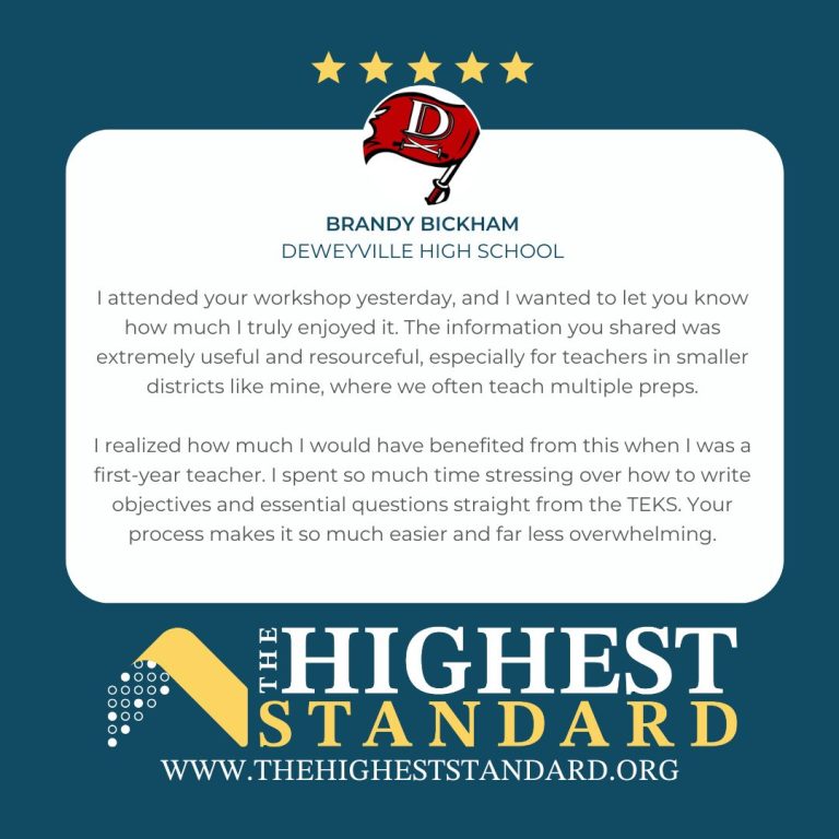 Tackle the TEKS-Reviews